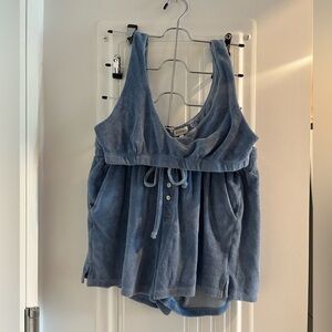 Donni terry bralette (large) + terry henley short (medium) in great condition!